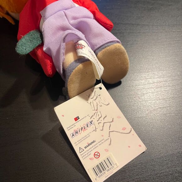 Ruronni Kenshin 8" Aniplex Plush Red Anime EUC Doll Toy Watsuki Shueisha Fuji TV - Picture 3 of 5